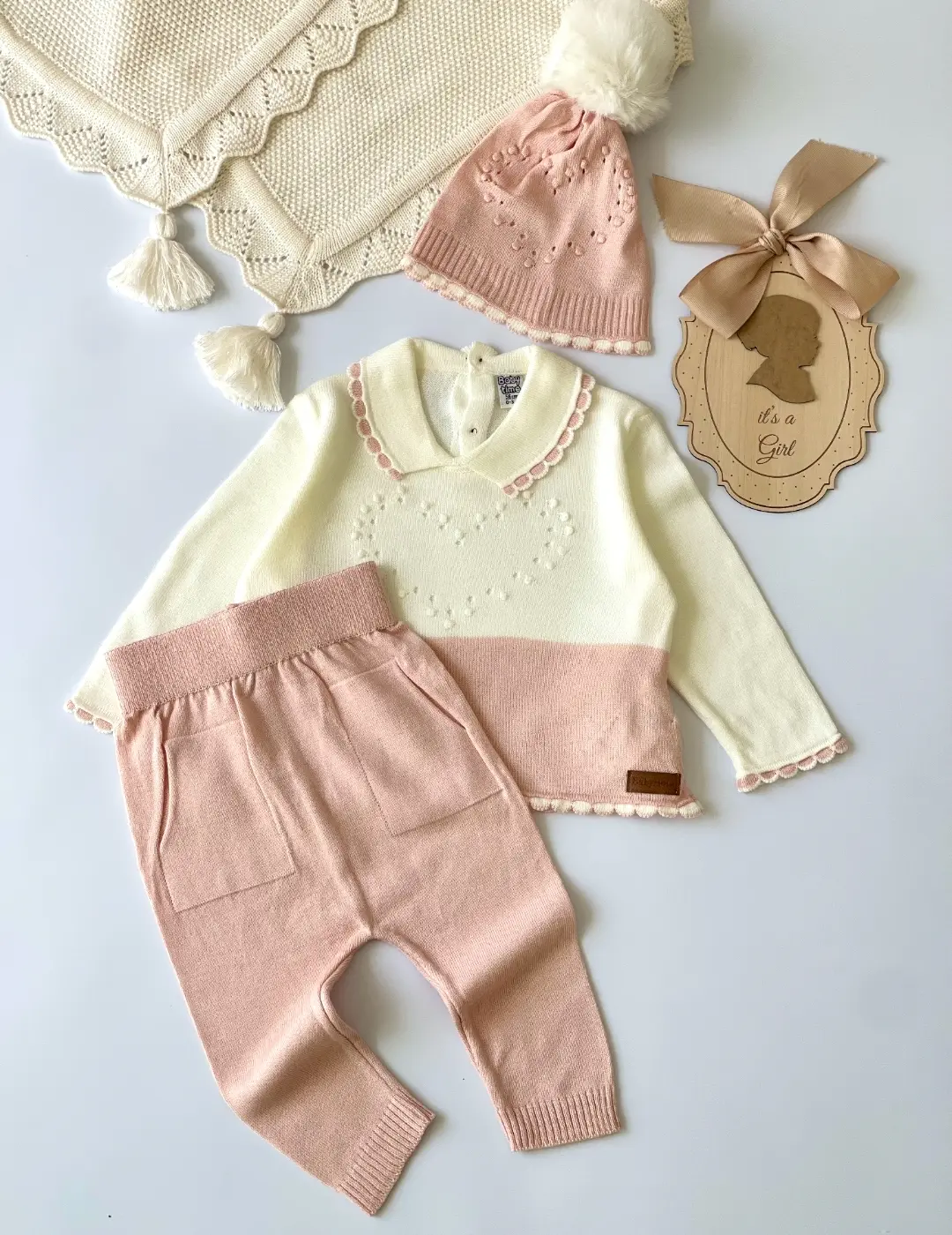 ست بافت دخترانه ترک