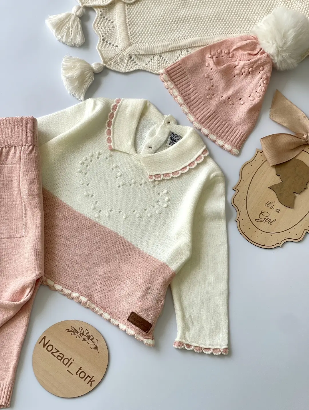 ست بافت دخترانه ترک