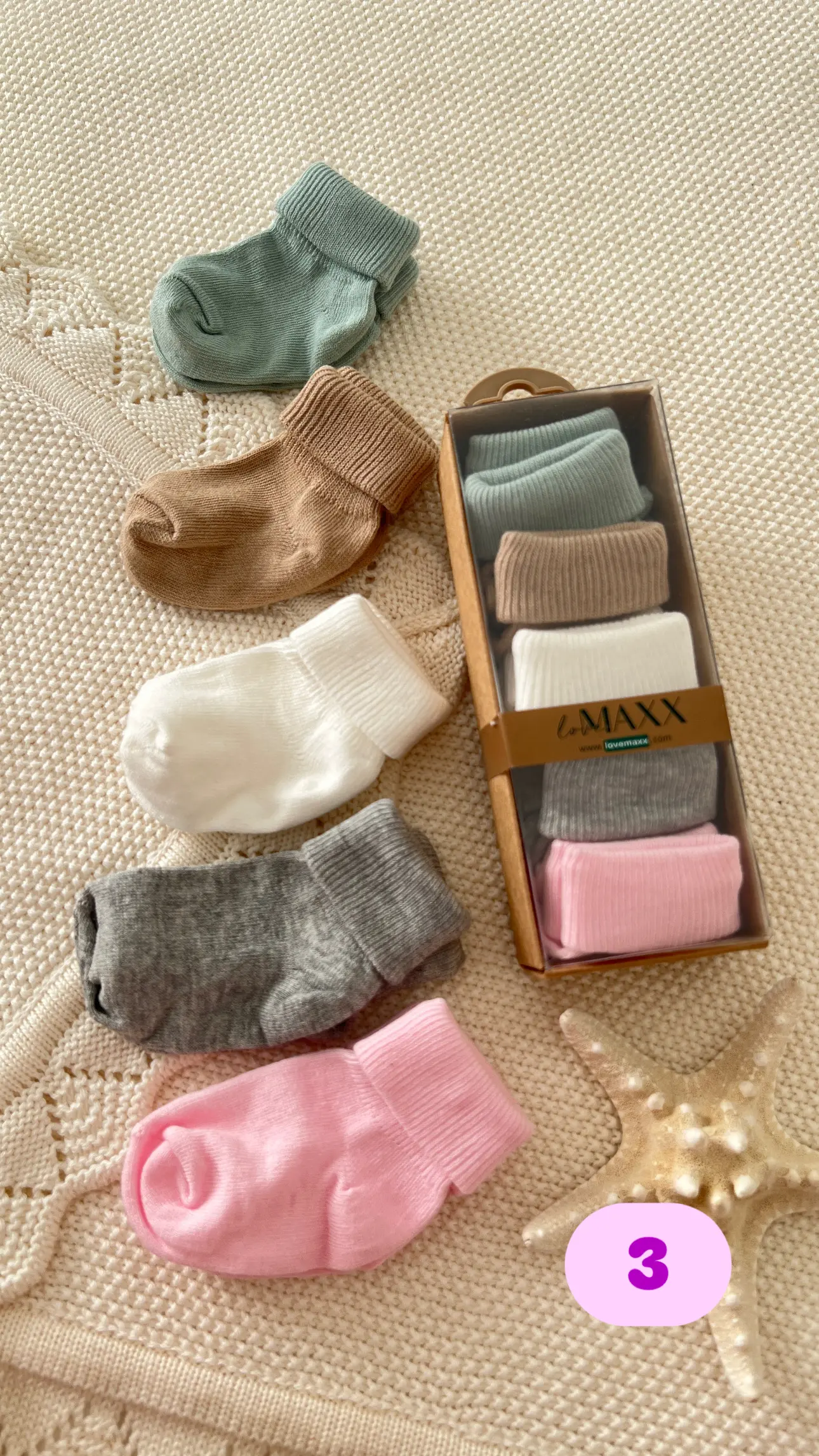 جوراب ۵عددی بسیار زیبا