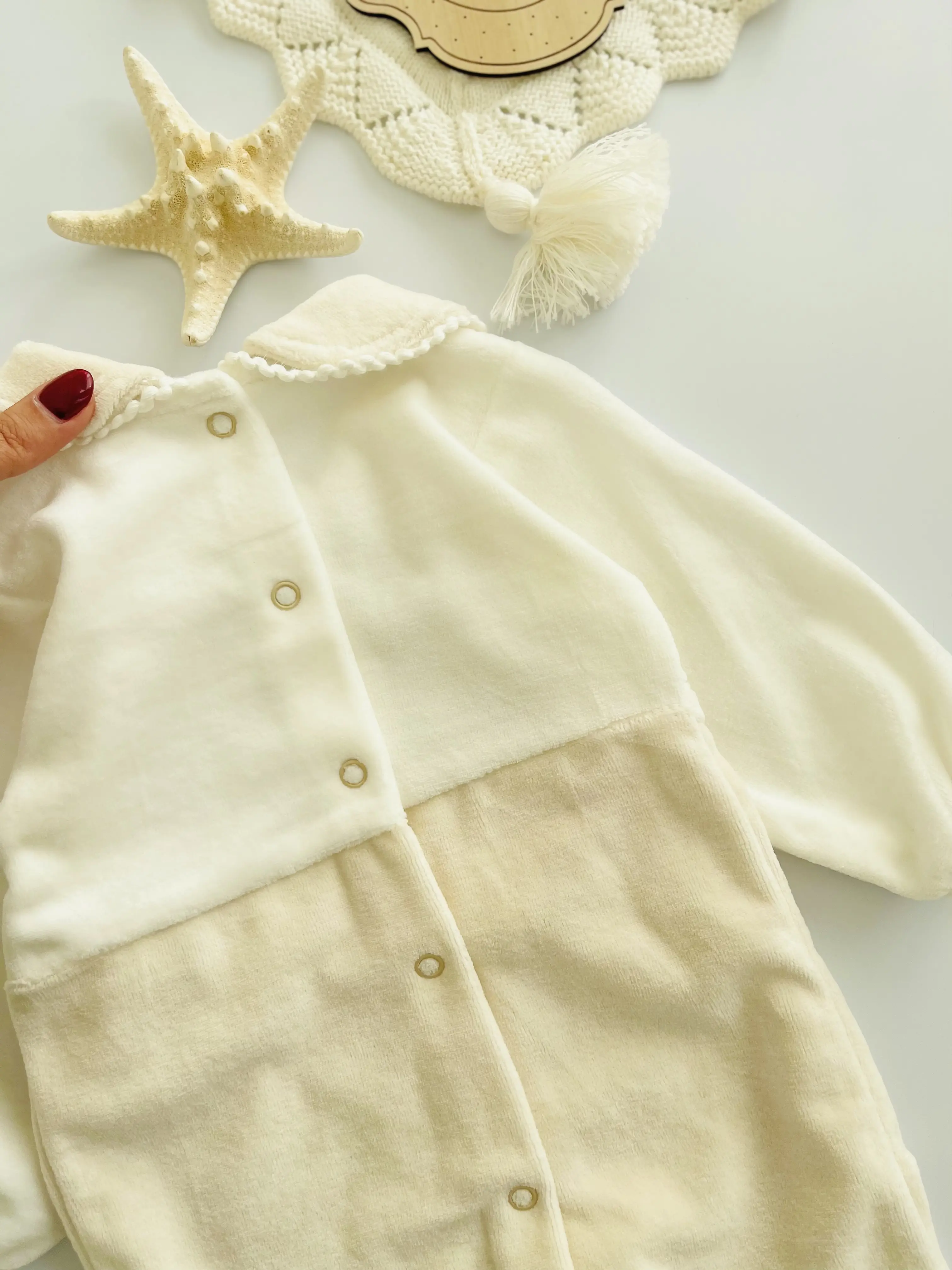 سرهمی دخترانه مخمل ترک