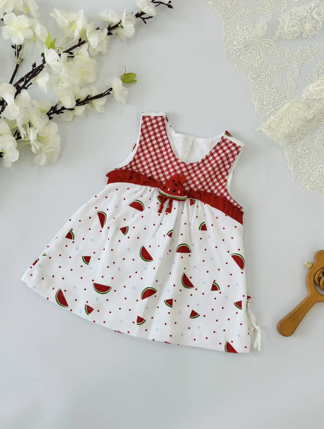 پیراهن دوتیکه هندوانه دخترانه😍