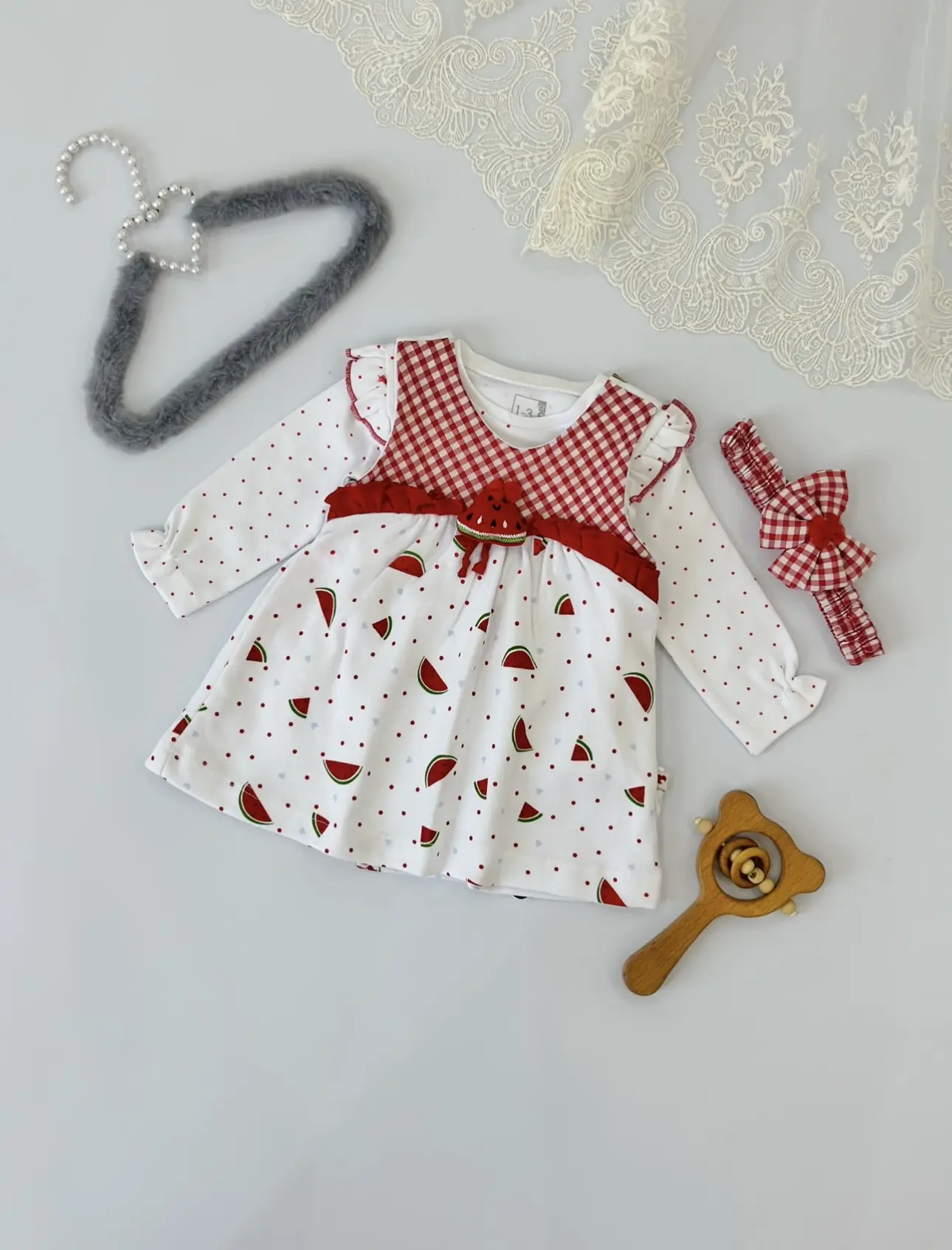 پیراهن دوتیکه هندوانه دخترانه😍