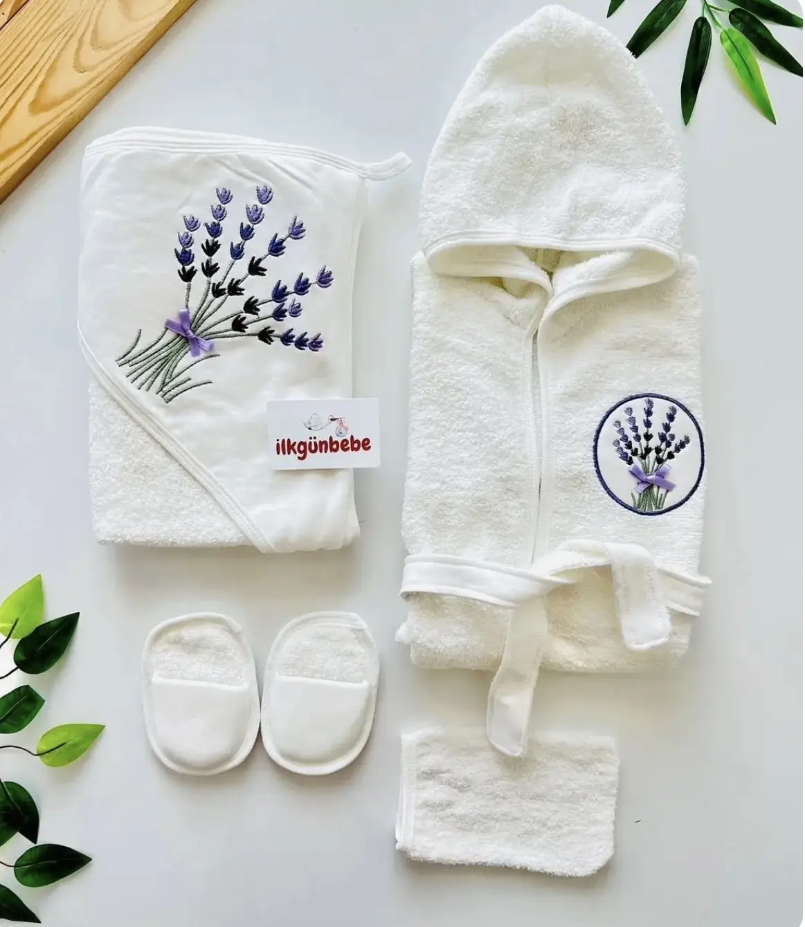 ست ۴تیکه حوله دخترانه edababy